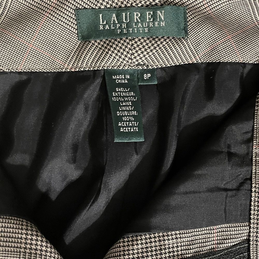Lauren Ralph Lauren Women’s Pants 100% Wool Shell (8 Petite) - Picture 5 of 6